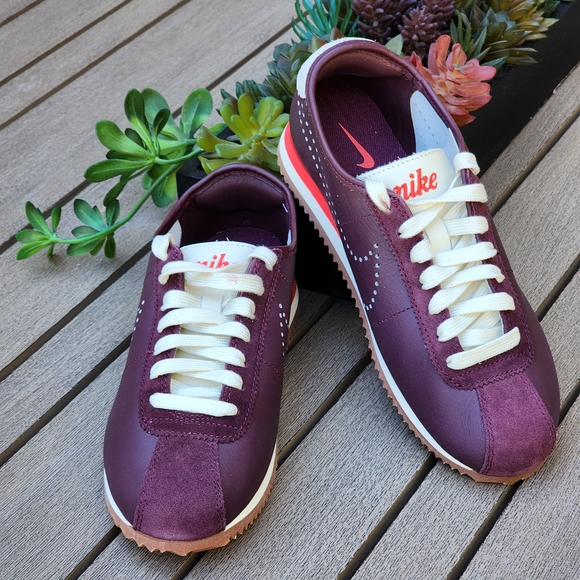 Nike Shoes - Nike Cortez Leather Burgundy Crush Leather Women's Running Shoes Size 6.5